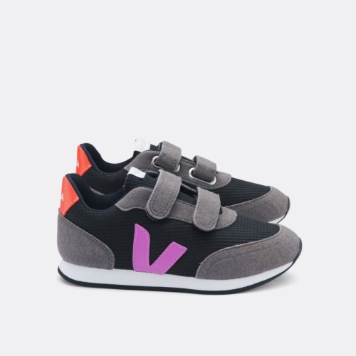 Veja Arcade B-mesh Kids Trainers Grey/Black UK 57648